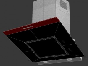 kuppersbusch kd7610 kitchen hood hot chili edition 3D Модель