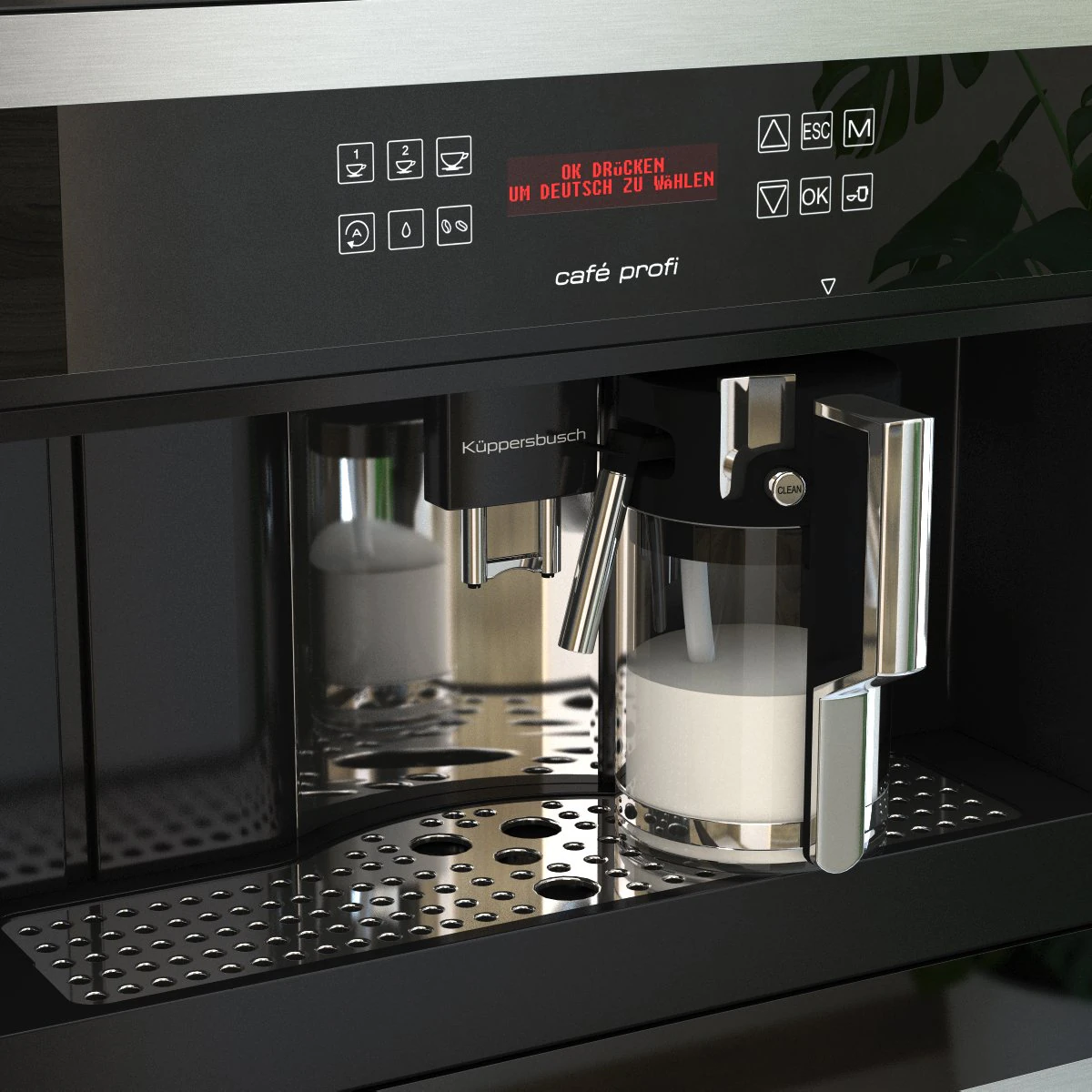 kuppersbusch ekv6500 black coffee machine 3D Model .c4d .max .obj .3ds .fbx .stl .blend 