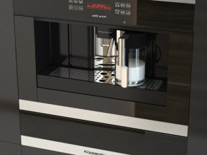 kuppersbusch ekv6500 black coffee machine 3D Model