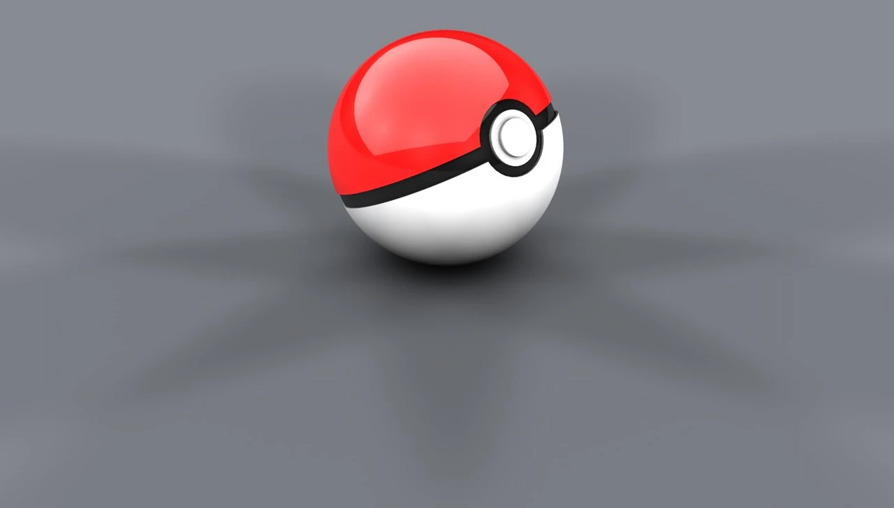 pokeball 3D Model .c4d .max .obj .3ds .fbx .stl .blend 