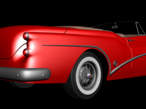 buick skylark convertible 1953 3D Model