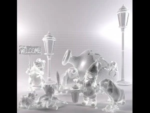 hardscape elements 3D Model