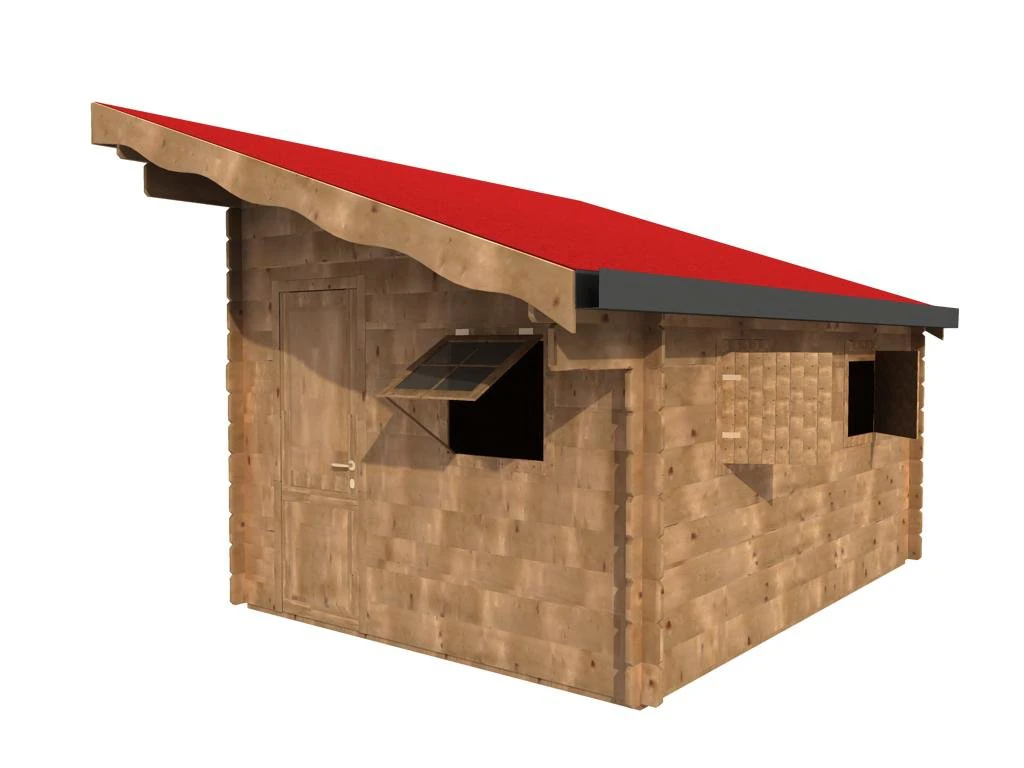 wooden house 3D Model .c4d .max .obj .3ds .fbx .stl .blend
