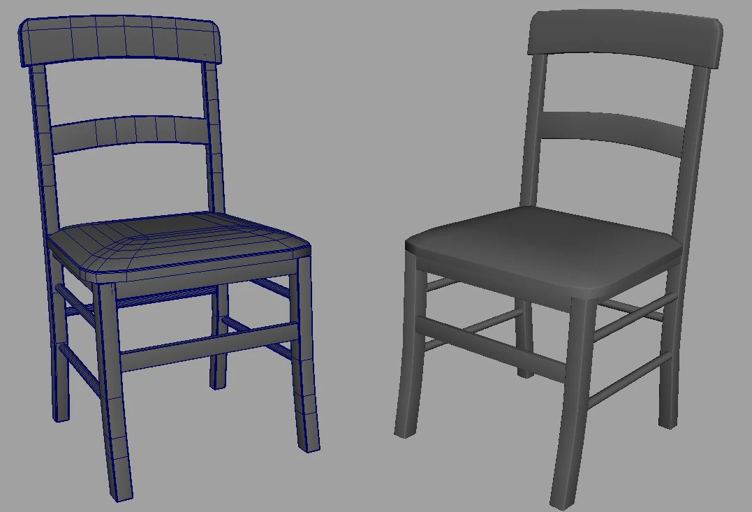 chair franzoni 3D Model .c4d .max .obj .3ds .fbx .stl .blend 