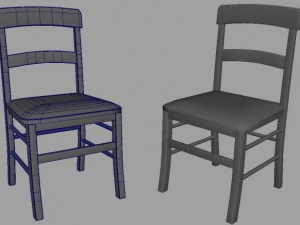 chaise franzoni Modèle 3D