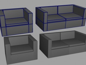 sofa Modello 3D