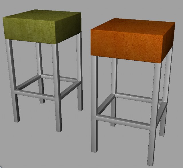 stool 3D Model .c4d .max .obj .3ds .fbx .stl .blend 