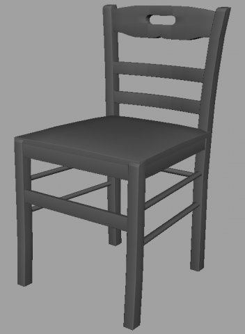 chair 3D Model .c4d .max .obj .3ds .fbx .stl .blend 