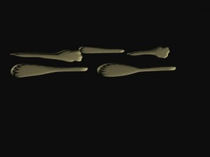 neolithic bone tools Modelo 3D