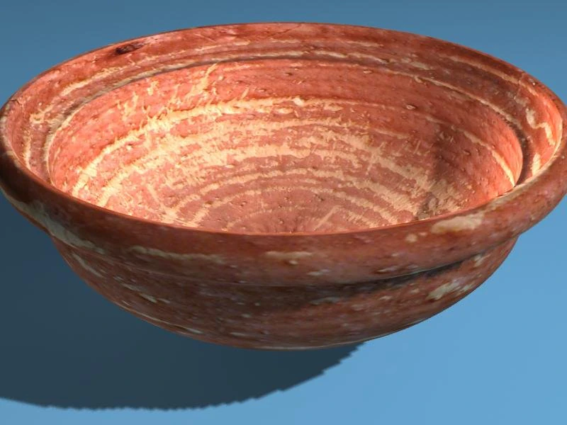 medieval bowl 3D Model .c4d .max .obj .3ds .fbx .stl .blend 