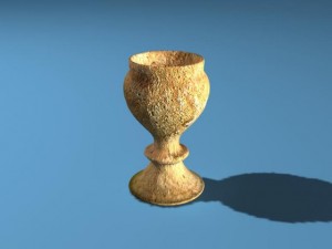 medieval clay cup 3D Model