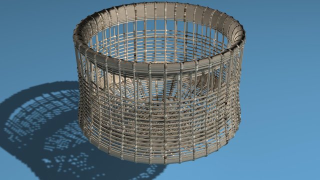 basket 3D Model .c4d .max .obj .3ds .fbx .stl .blend 