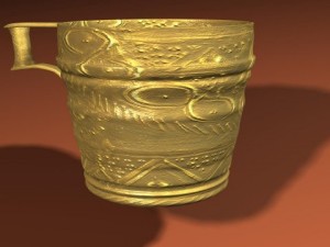 ancient gold cup Modelo 3D