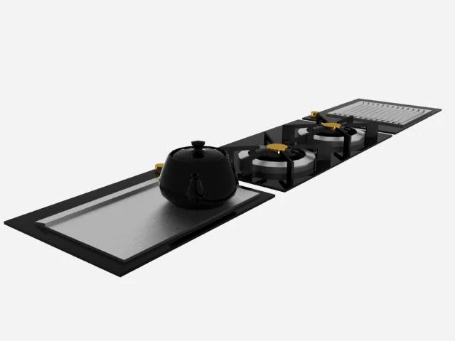 stove 3D Model .c4d .max .obj .3ds .fbx .stl .blend
