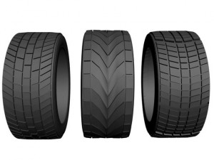 3 tyre set 3D Model