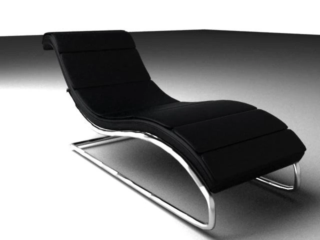 s shaped lounge chair 3D Model .c4d .max .obj .3ds .fbx .stl .blend 