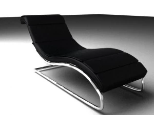 s shaped lounge chair 3D Model