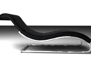 s shaped lounge chair 3D 模型