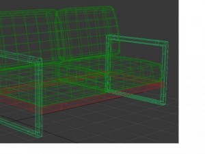 minimalist sofa Modèle 3D