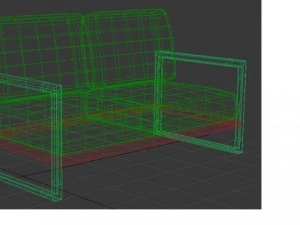 minimalist sofa 3D Model