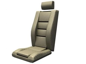 низькополігональне автокрісло 3D Модель