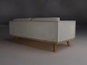 oscar three seater sofa 3D Model