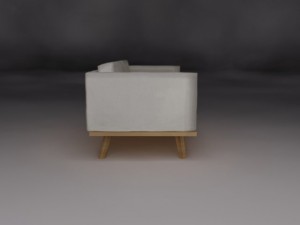 oscar three seater sofa 3D-Modell