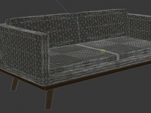 oscar three seater sofa 3D-Modell