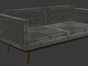 oscar three seater sofa 3D Model