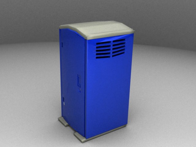 portable toilet 3Dモデル .c4d .max .obj .3ds .fbx .stl .blend 