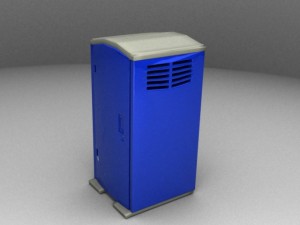portable toilet Model 3D
