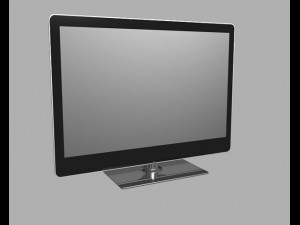 sharp quattron tv 3D Model