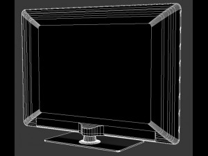 sharp quattron tv 3D Model