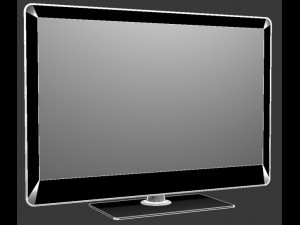 sharp quattron tv 3D Model