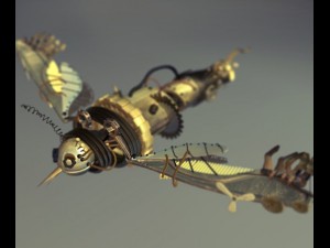 mechanical bird Model 3D
