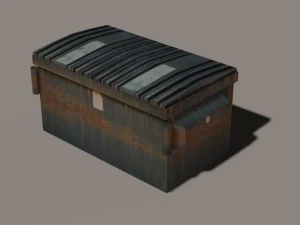 rusty dumpster 1 3D Model