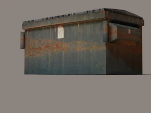 rusty dumpster 1 3D Model