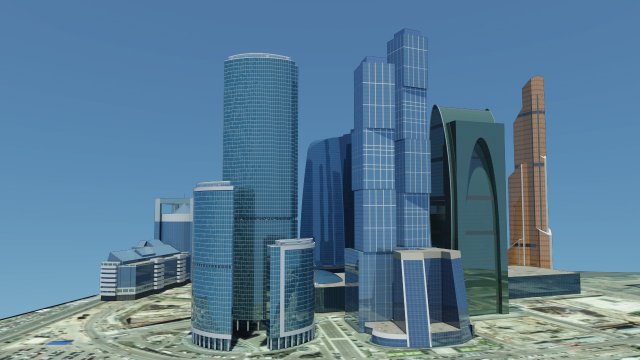 moscow city 2012 Modelo 3D .c4d .max .obj .3ds .fbx .stl .blend 