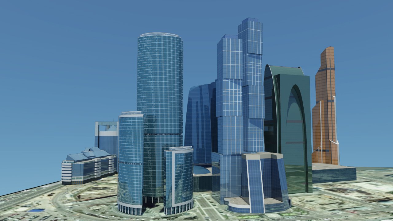 Москва сити макет