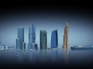 moscow city 2012 3D Model