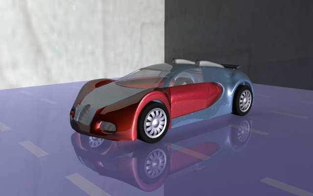 bugati car 3D Model .c4d .max .obj .3ds .fbx .stl .blend 