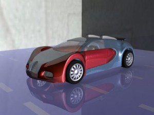 bugati car 3D-Modell