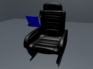 leather seat Model 3D