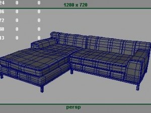 sectional sofa 3D Model