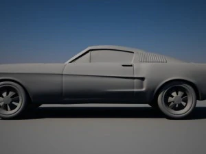 mustang gt 1968 3D Model