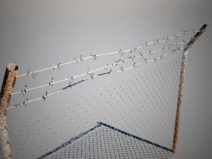 fence with barbed wire 3D 模型