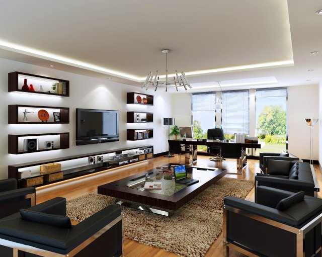 office space 011 3D 模型 .c4d .max .obj .3ds .fbx .stl .blend
