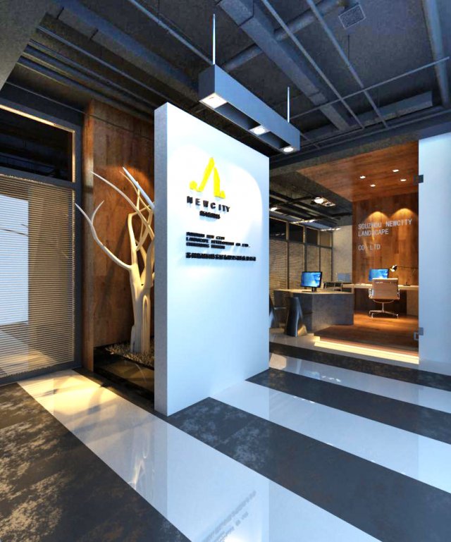office space 002 3D Model .c4d .max .obj .3ds .fbx .stl .blend 