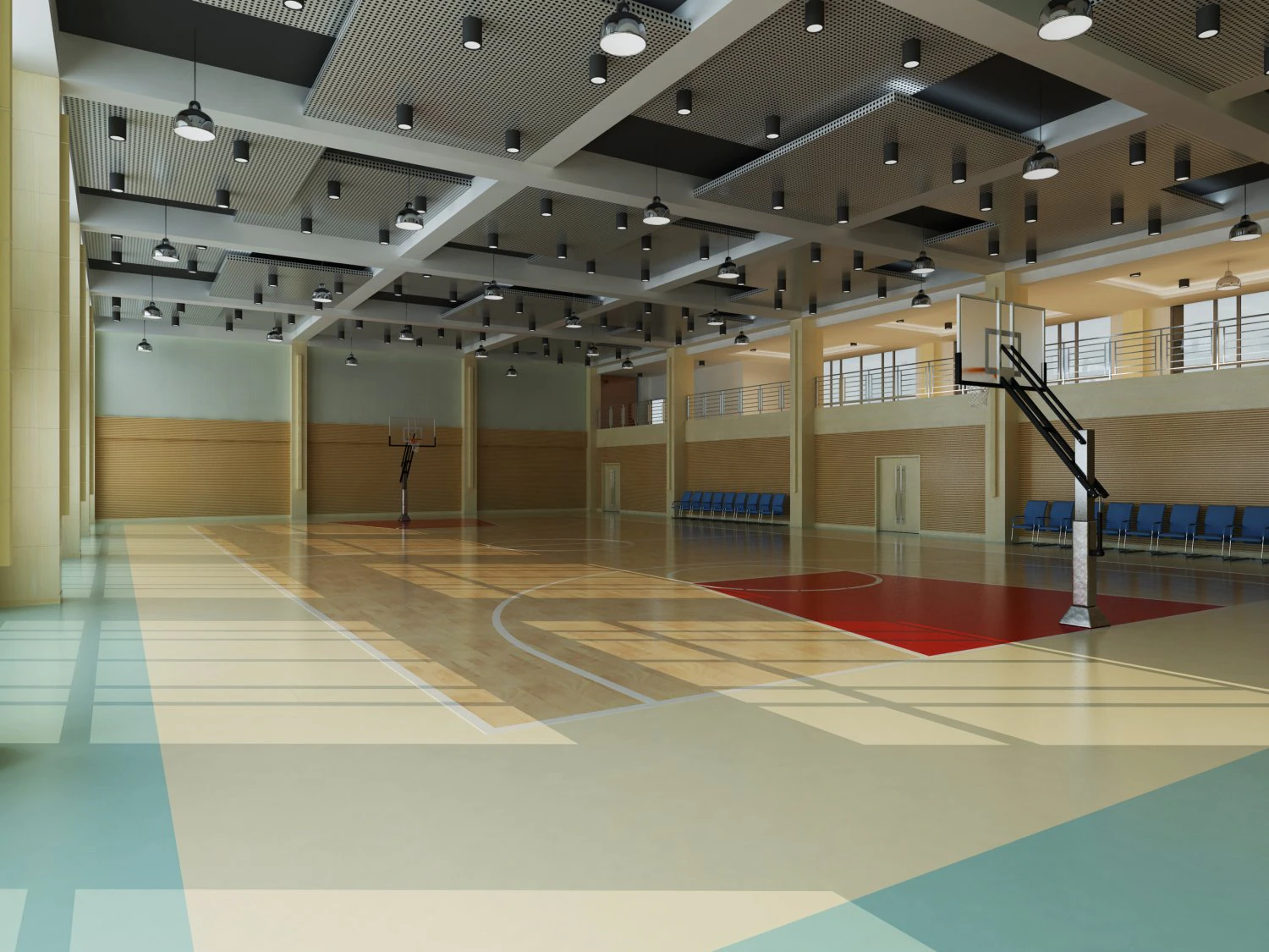 gym space 03 3D Model .c4d .max .obj .3ds .fbx .stl .blend 