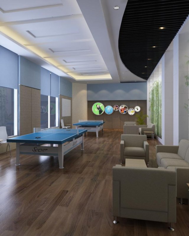 gym space 07 Model 3D .c4d .max .obj .3ds .fbx .stl .blend 